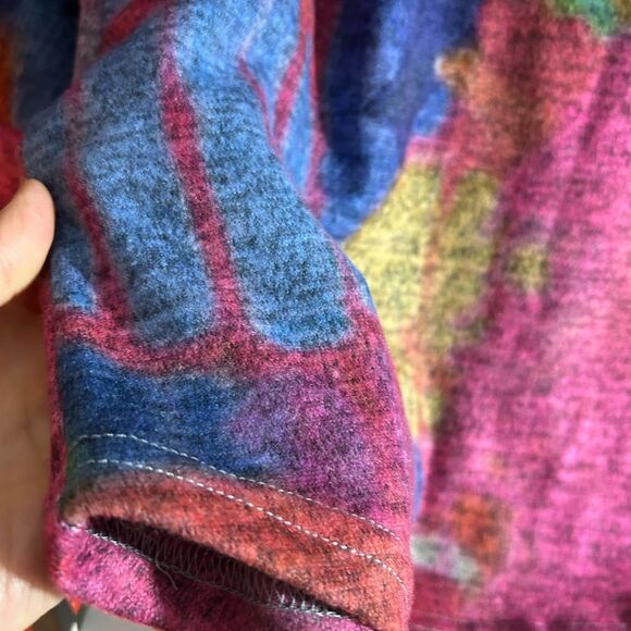 Claire Desjardins Colorful Abstract Varsity Jacket Size S - Picture 3 of 15